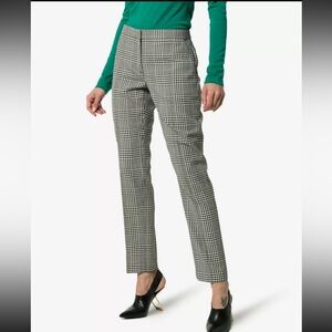 NWOT Burberry 100% Wool Hanover Check Pants Sz 6